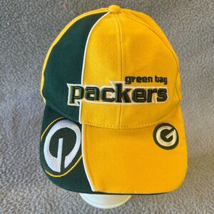 Green Bay Packers Cap Hat NFL Adjustable Embroidered Logo Spellout